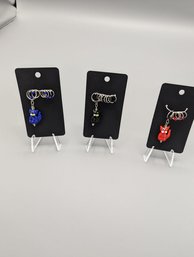 
                  
                    Whimsical glass bead stitch markers
                  
                