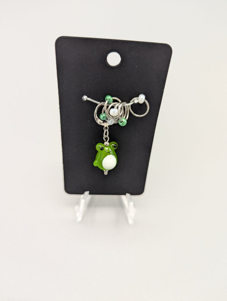 
                  
                    Whimsical glass bead stitch markers
                  
                