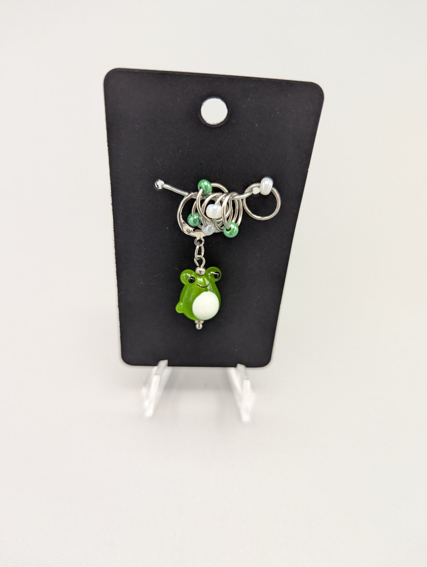 
                  
                    Whimsical glass bead stitch markers
                  
                
