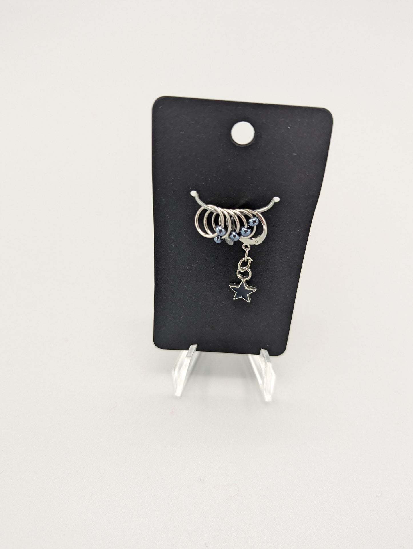 
                  
                    Charm with stitch markers
                  
                