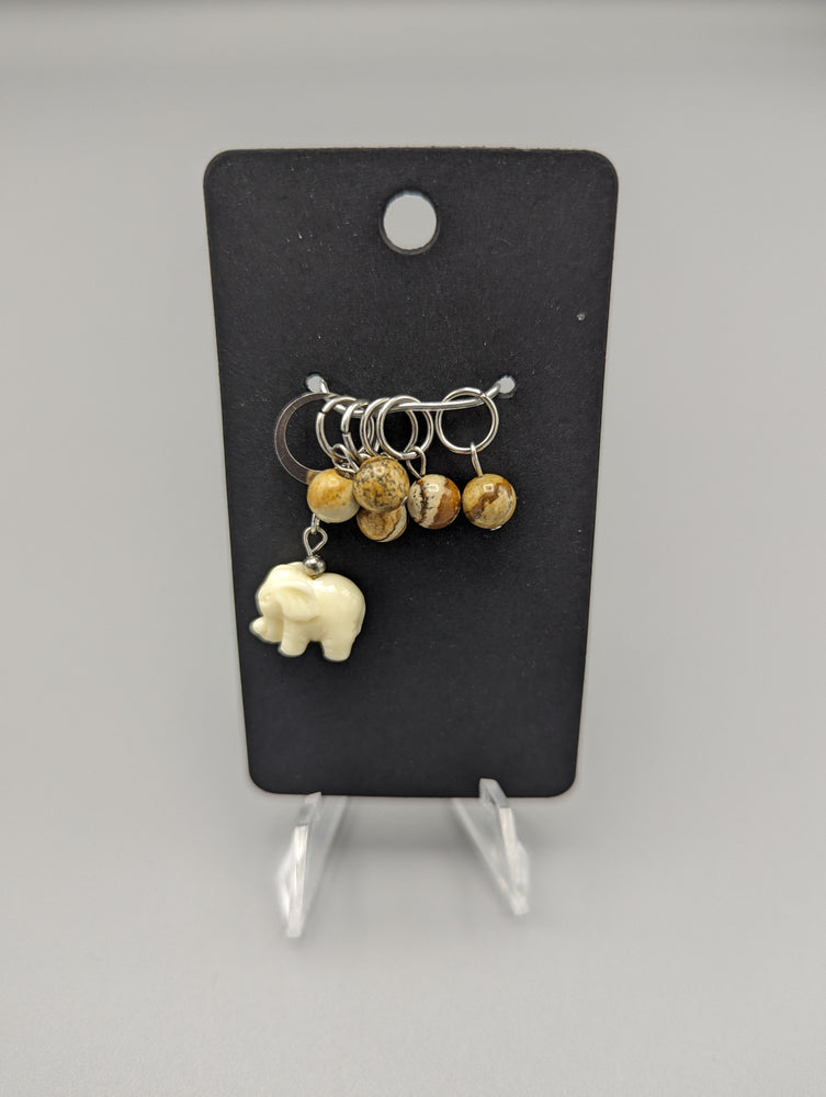 
                  
                    Elephant with stitch markers
                  
                