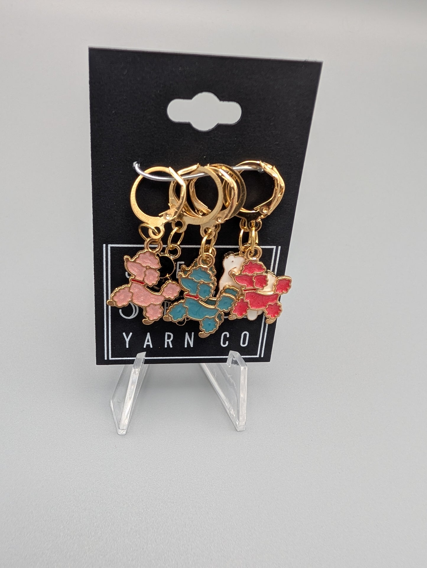 
                  
                    Metal Charms with leverback clasps
                  
                
