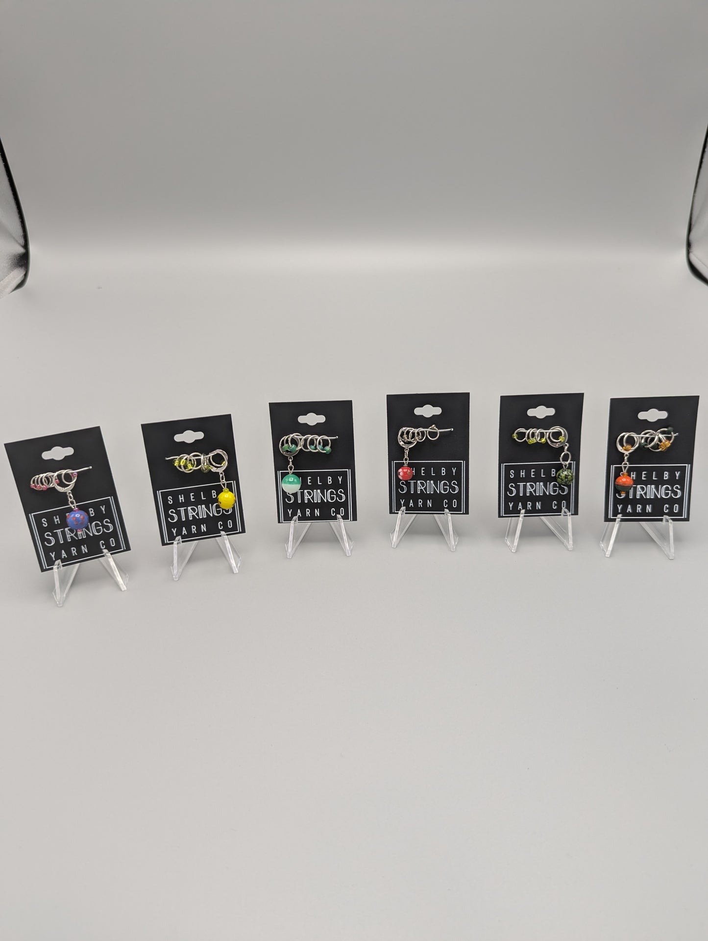 
                  
                    Czech Lampwork bead with stitch markers
                  
                