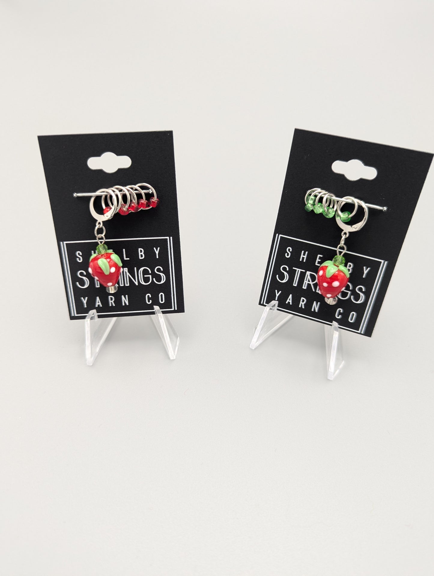 
                  
                    Whimsical glass bead stitch markers
                  
                