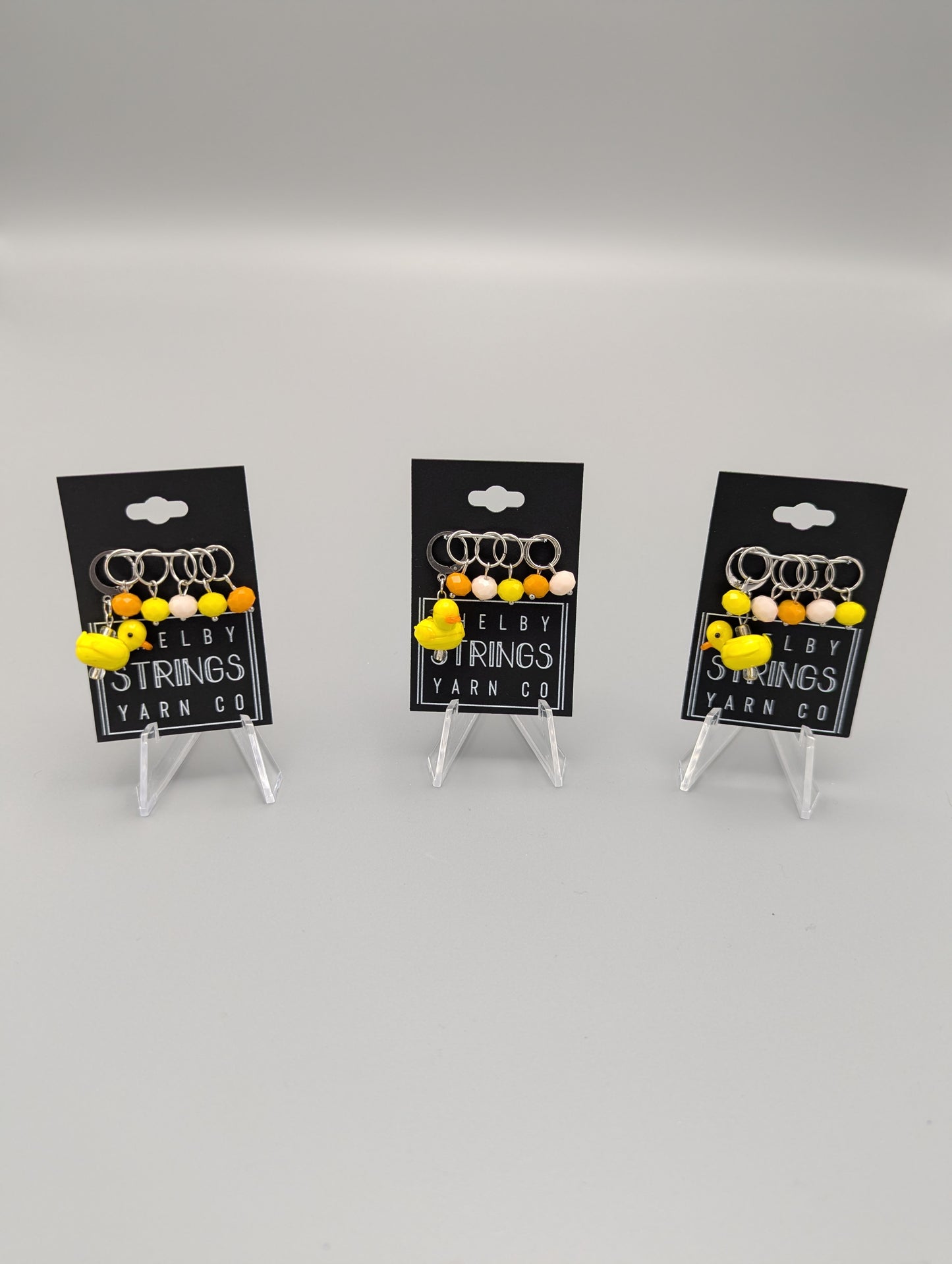 
                  
                    Whimsical glass bead stitch markers
                  
                